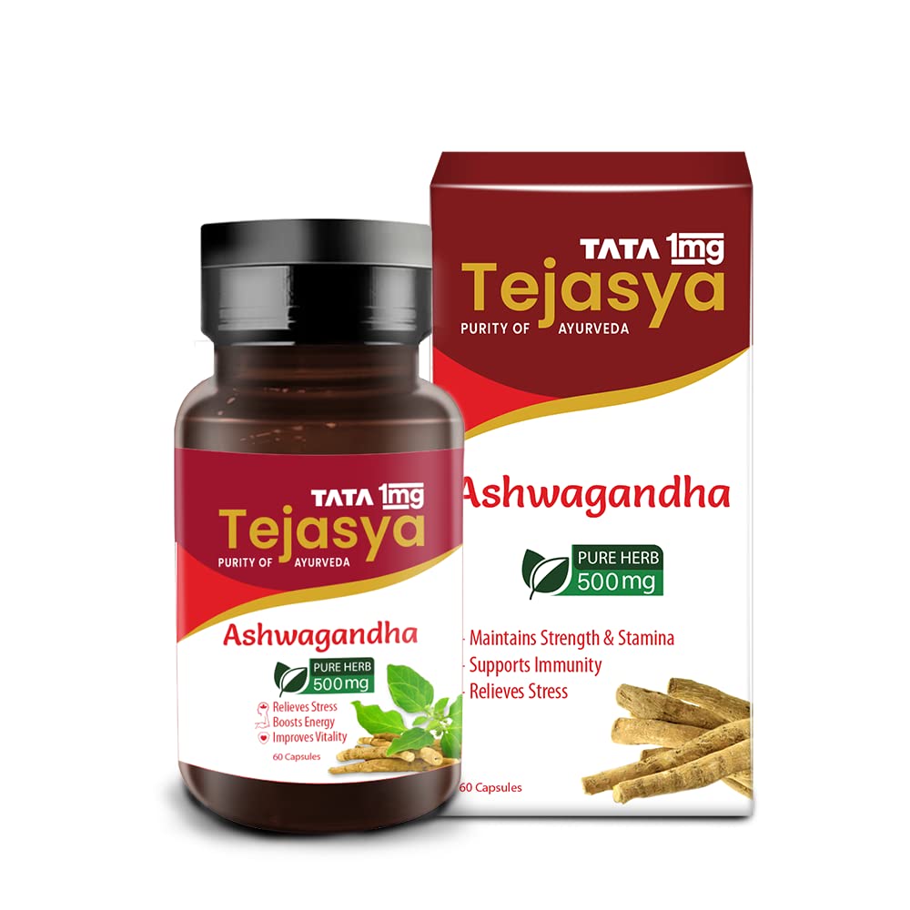 Tata 1mg Tejasya Shilajit Capsule 500mg: Buy bottle of 60.0 capsules at  best price in India