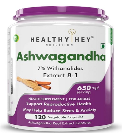 HealthyHey Ashwagandha Vegetable Capsule